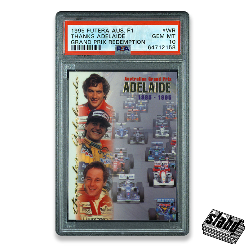 Ayrton Senna Michael Schumacher Adelaide Redemption Card Futera