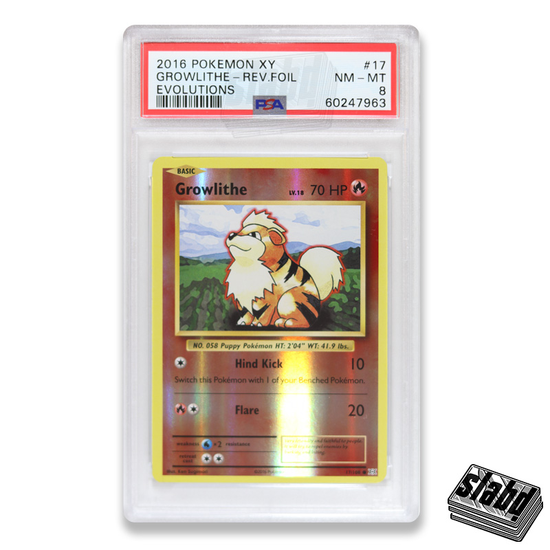 60247963 Front Pokemon GROWLITHE Reverse Foil