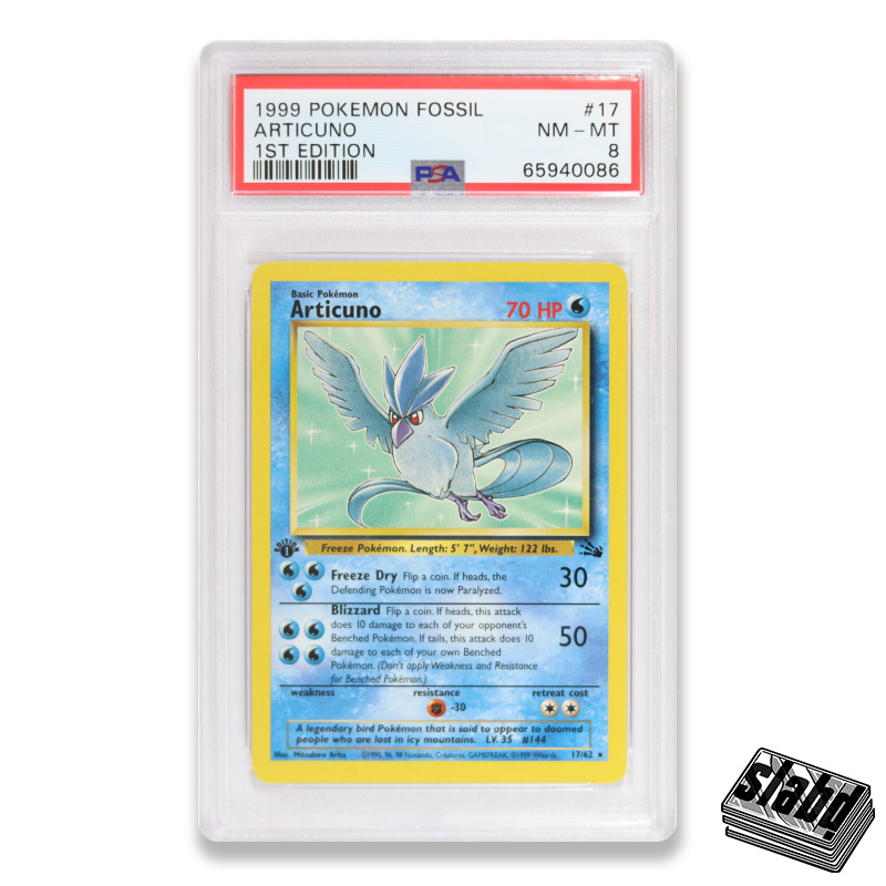 1999 Pokemon Fossil Articuno - 1st Edition