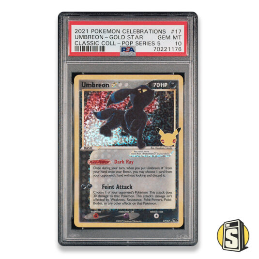2021 Pokémon Umbreon-Gold Star PSA 10 2021 Pokémon Celebrations Classic Collection 17 Umbreon-Gold