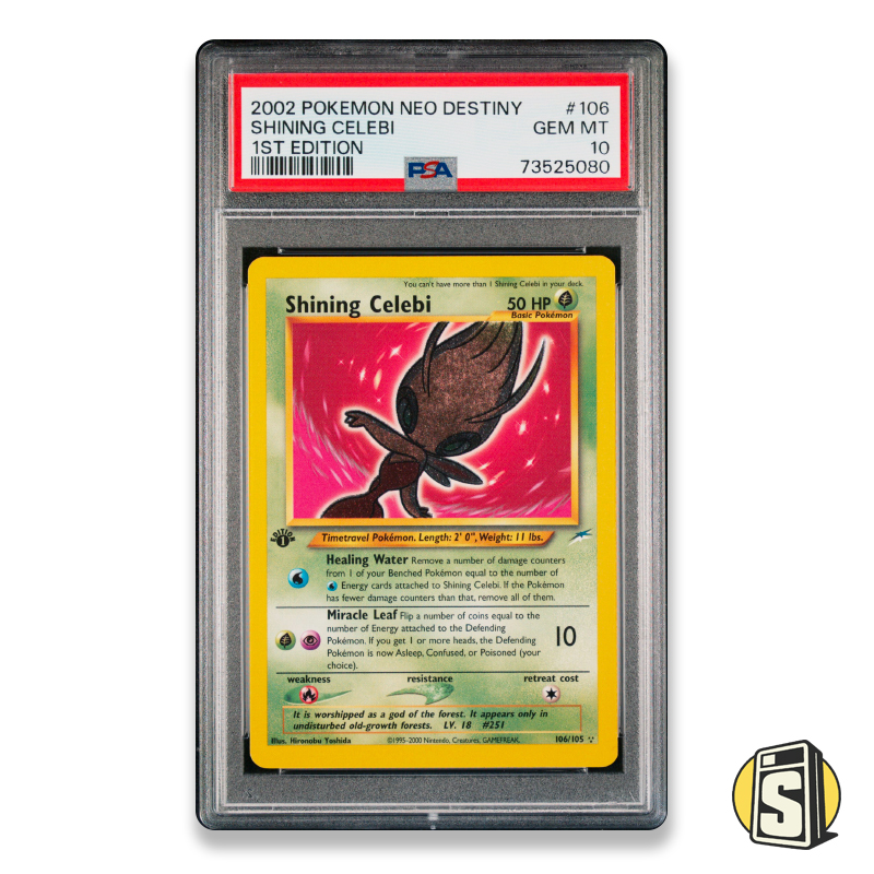 2002 Pokemon card Shining Celebi