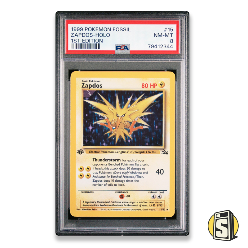 ZAPDOS-HOLO POKEMON FOSSIL