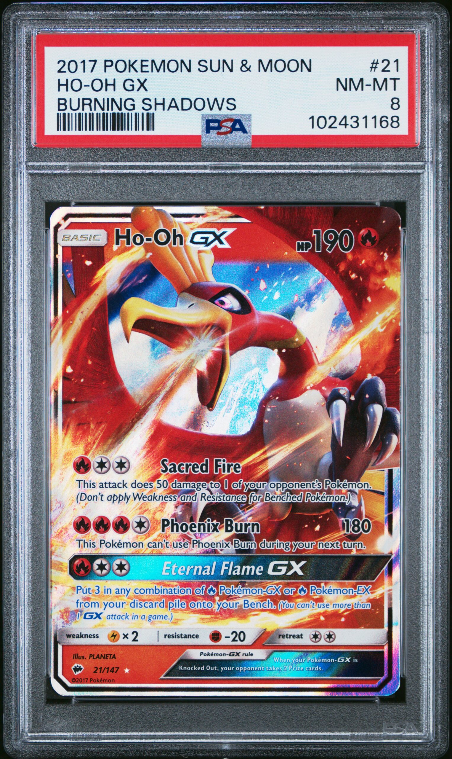 HO-OH GX POKEMON SUN & MOON BURNING SHADOWS
