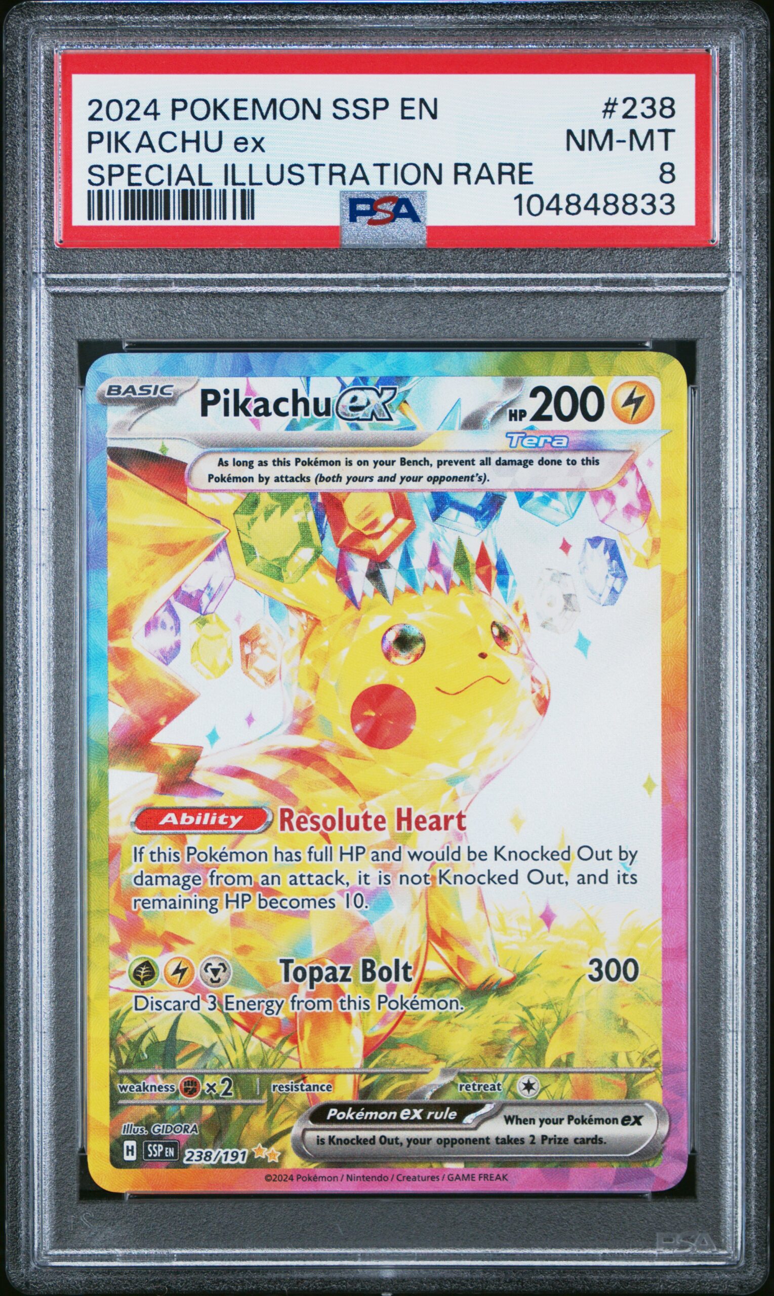 PIKACHU ex POKEMON SSP EN-SURGING SPARKS