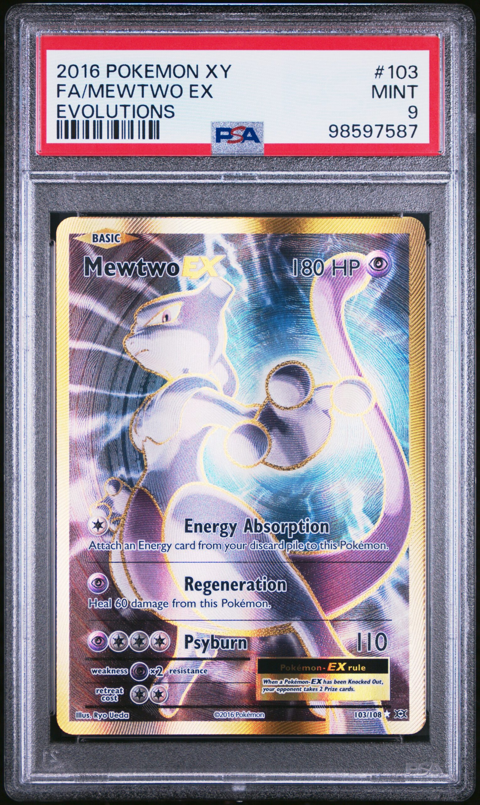 FA/MEWTWO EX POKEMON XY EVOLUTIONS