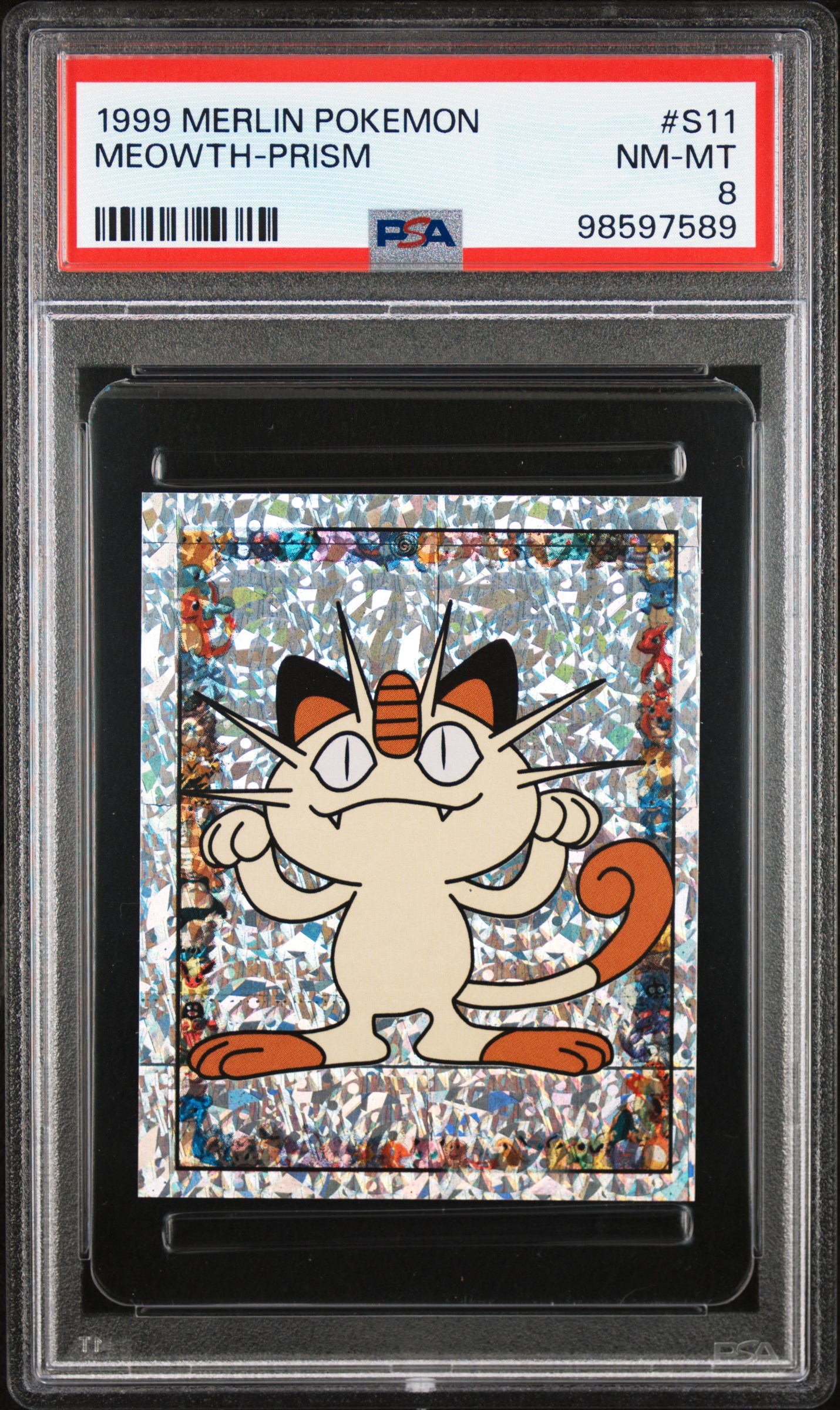 MEOWTH-PRISM MERLIN POKEMON