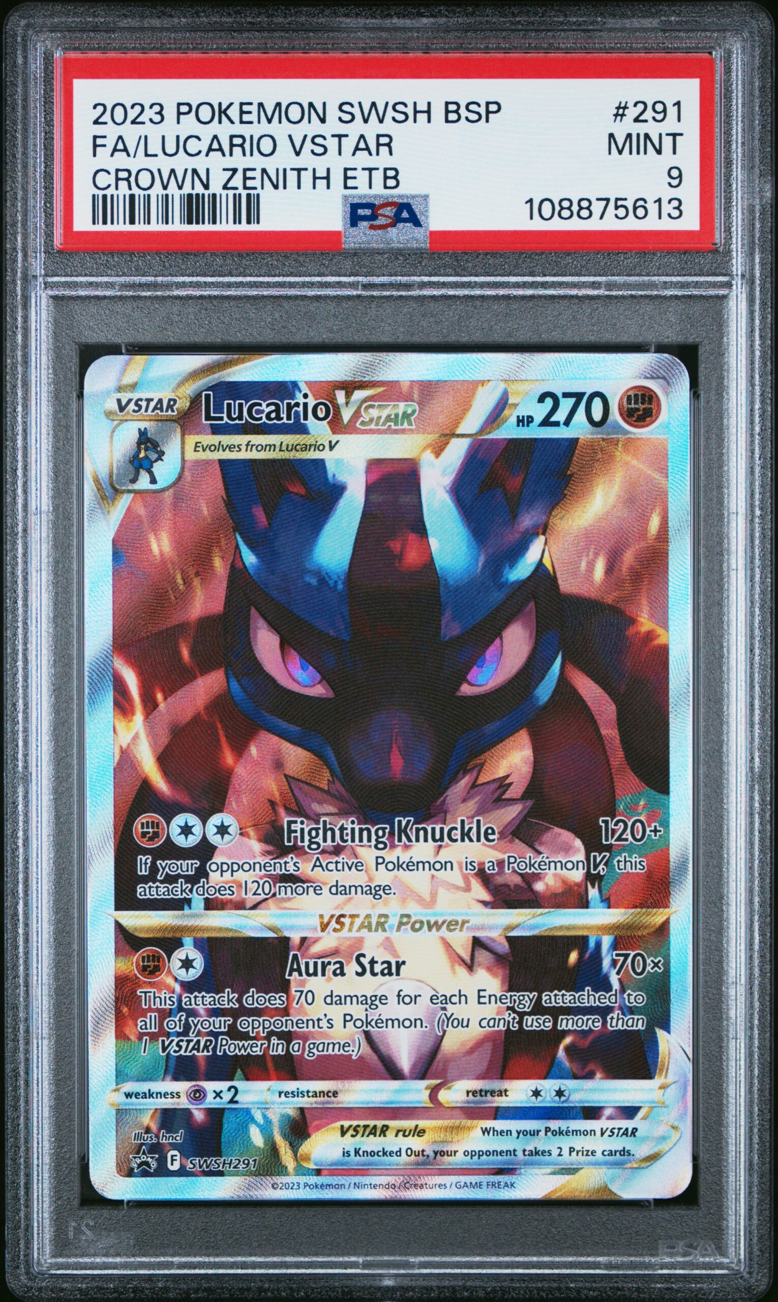 FA/LUCARIO VSTAR POKEMON SWSH BLACK STAR PROMO