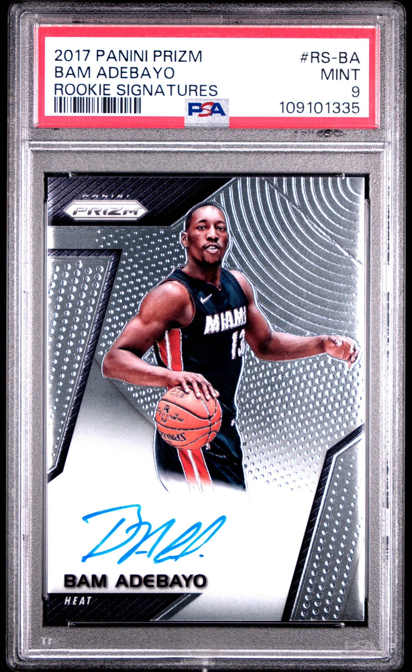 BAM ADEBAYO PANINI PRIZM ROOKIE SIGNATURES