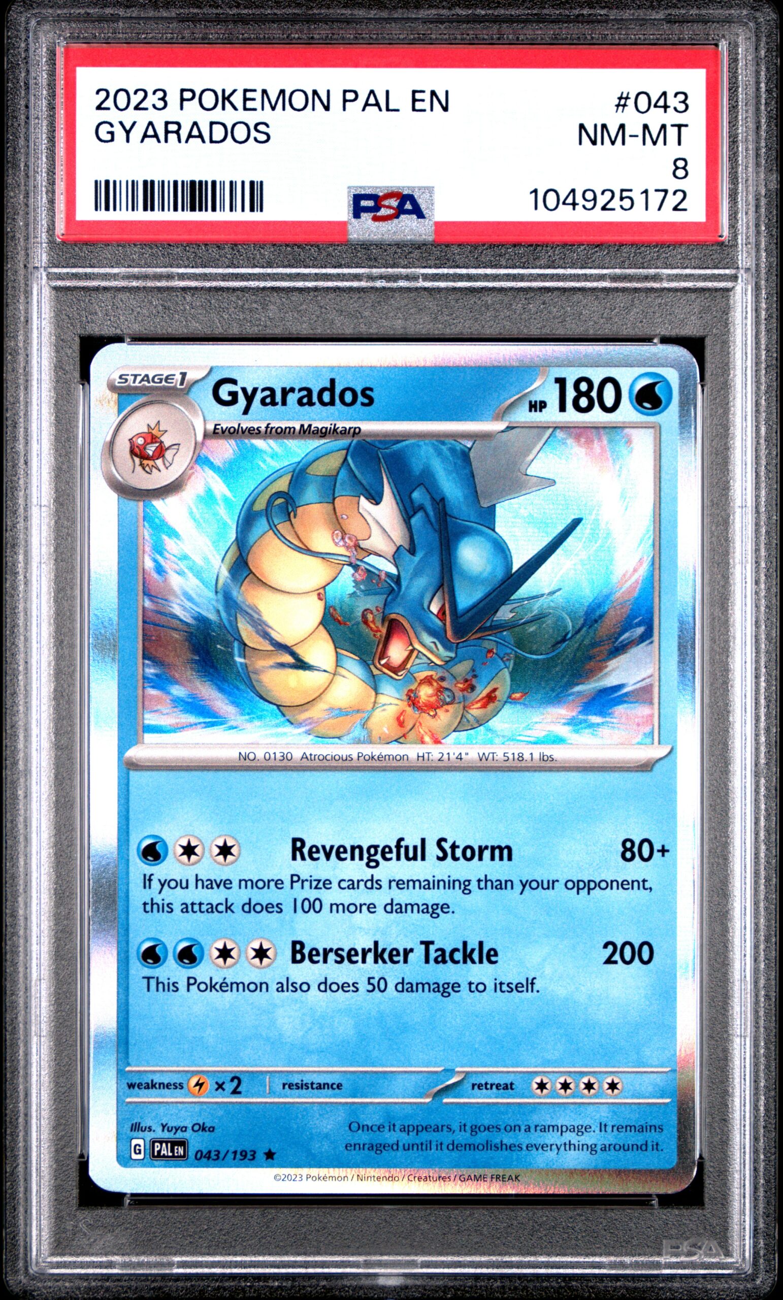 GYARADOS POKEMON PAL EN-PALDEA EVOLVED