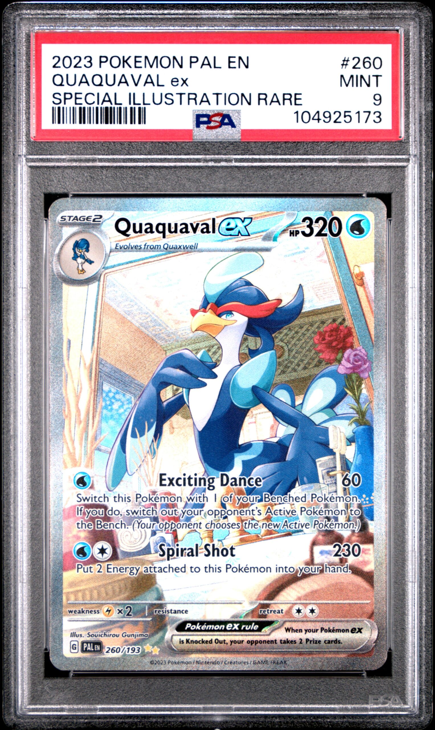 QUAQUAVAL ex POKEMON PAL EN-PALDEA EVOLVED