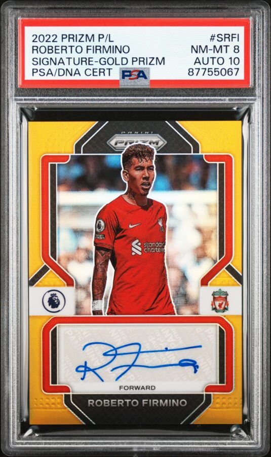 ROBERTO FIRMINO PANINI PRIZM PREMIER LEAGUE SIGNATURES