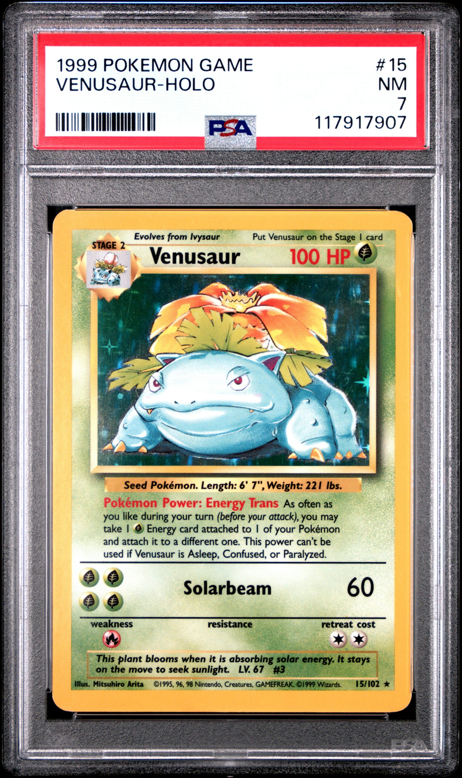 VENUSAUR-HOLO POKEMON GAME