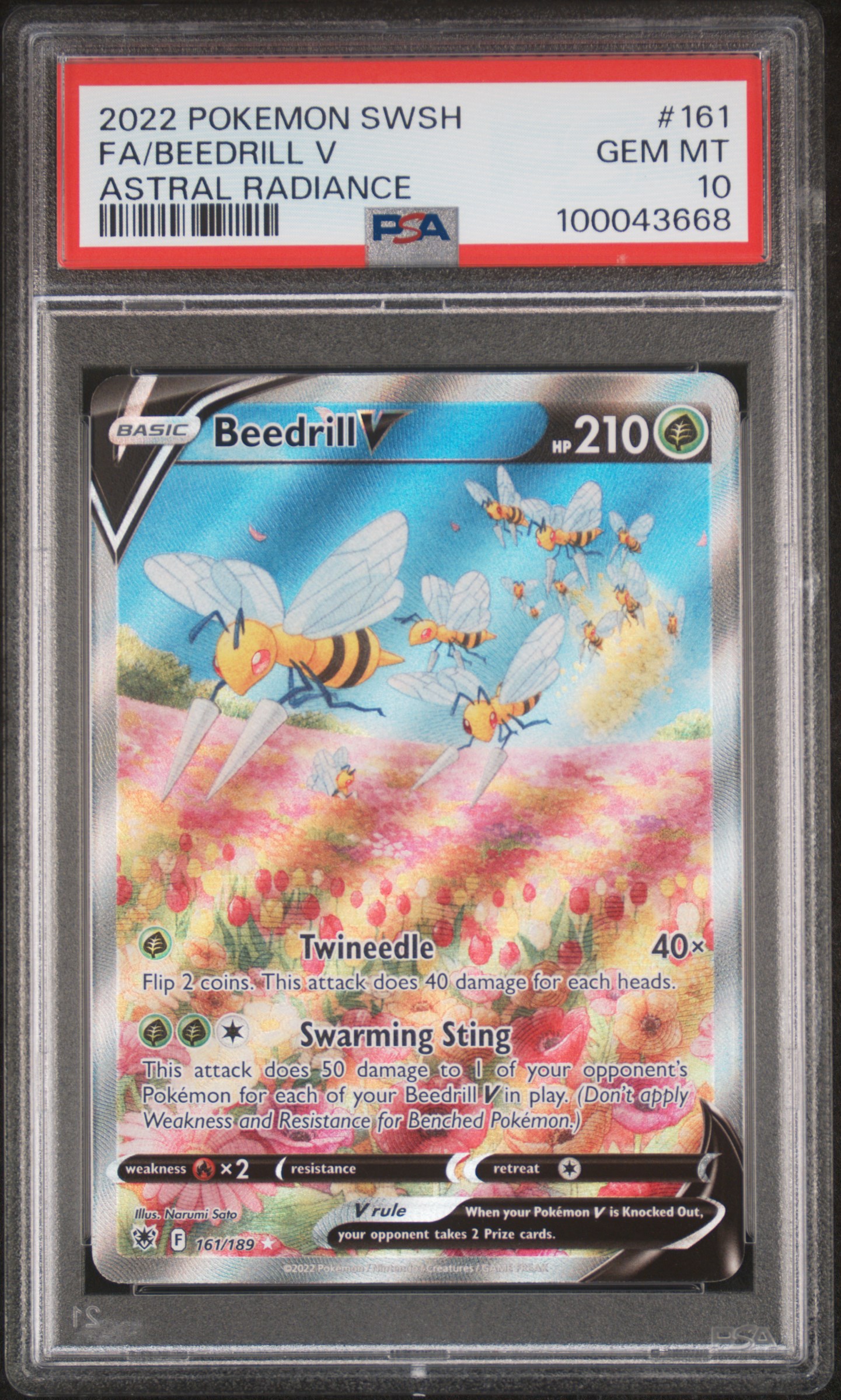 FA/BEEDRILL V POKEMON SWORD & SHIELD ASTRAL RADIANCE