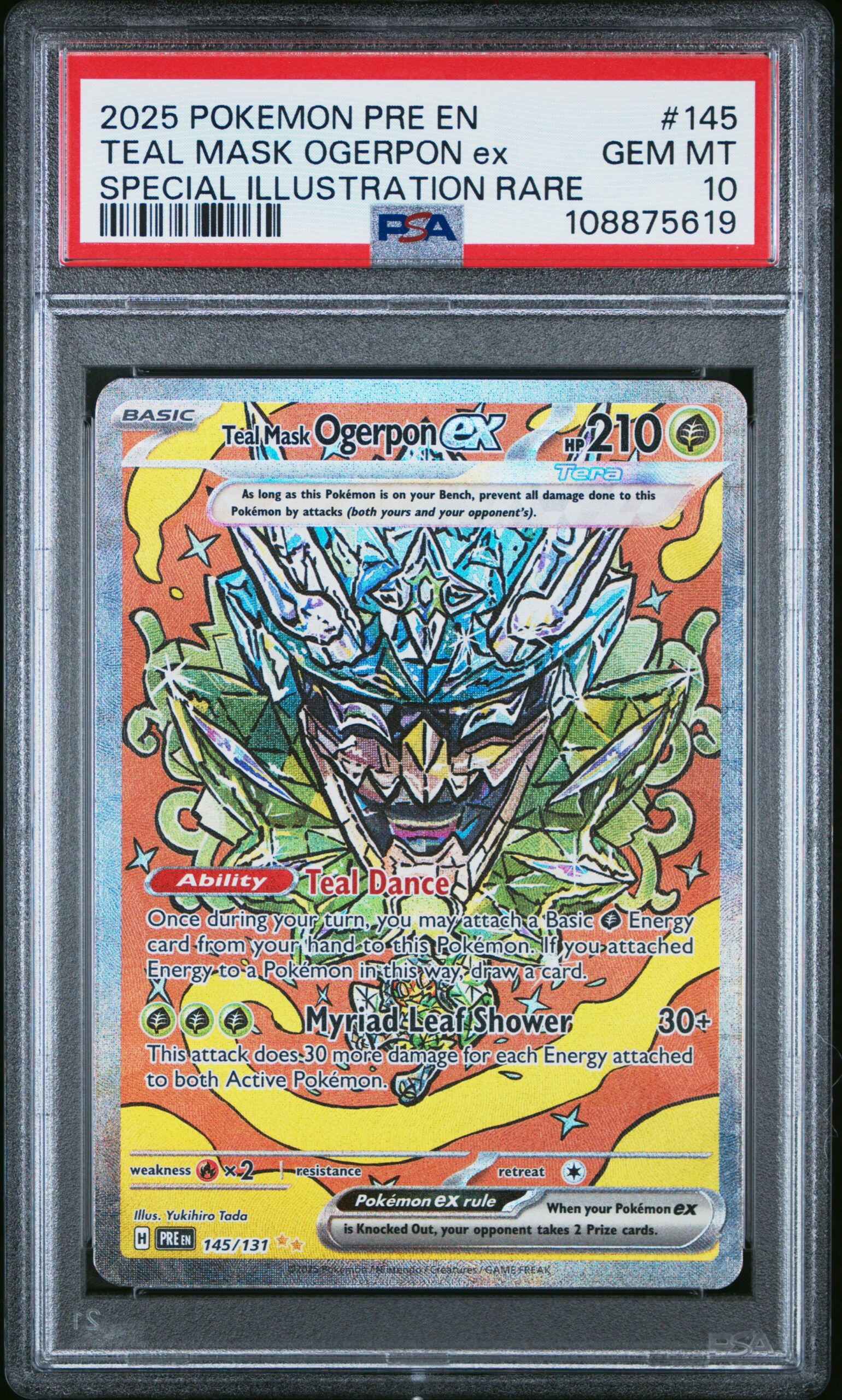 TEAL MASK OGERPON ex POKEMON PRE EN-PRISMATIC EVOLUTIONS