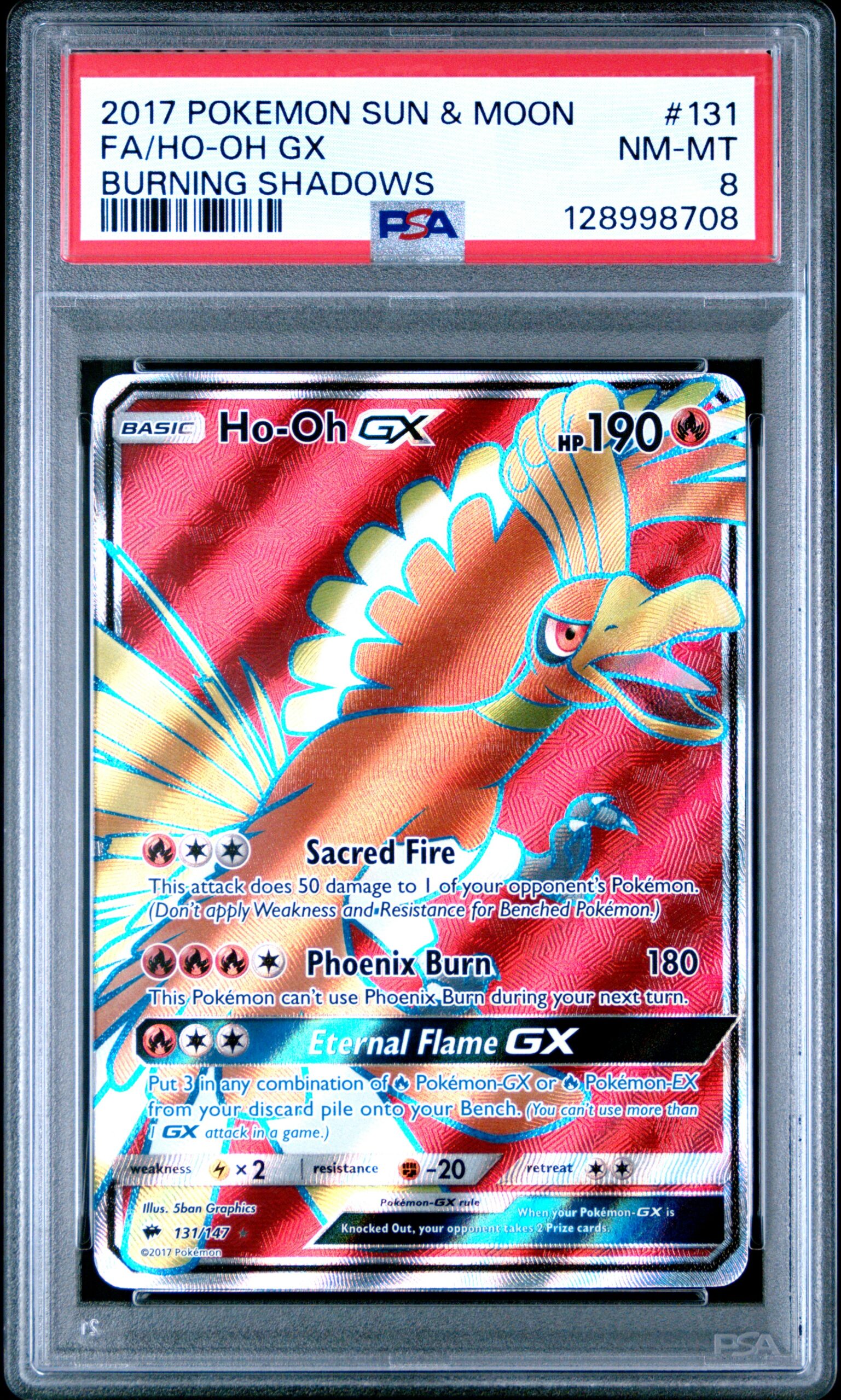 FA/HO-OH GX POKEMON SUN & MOON BURNING SHADOWS