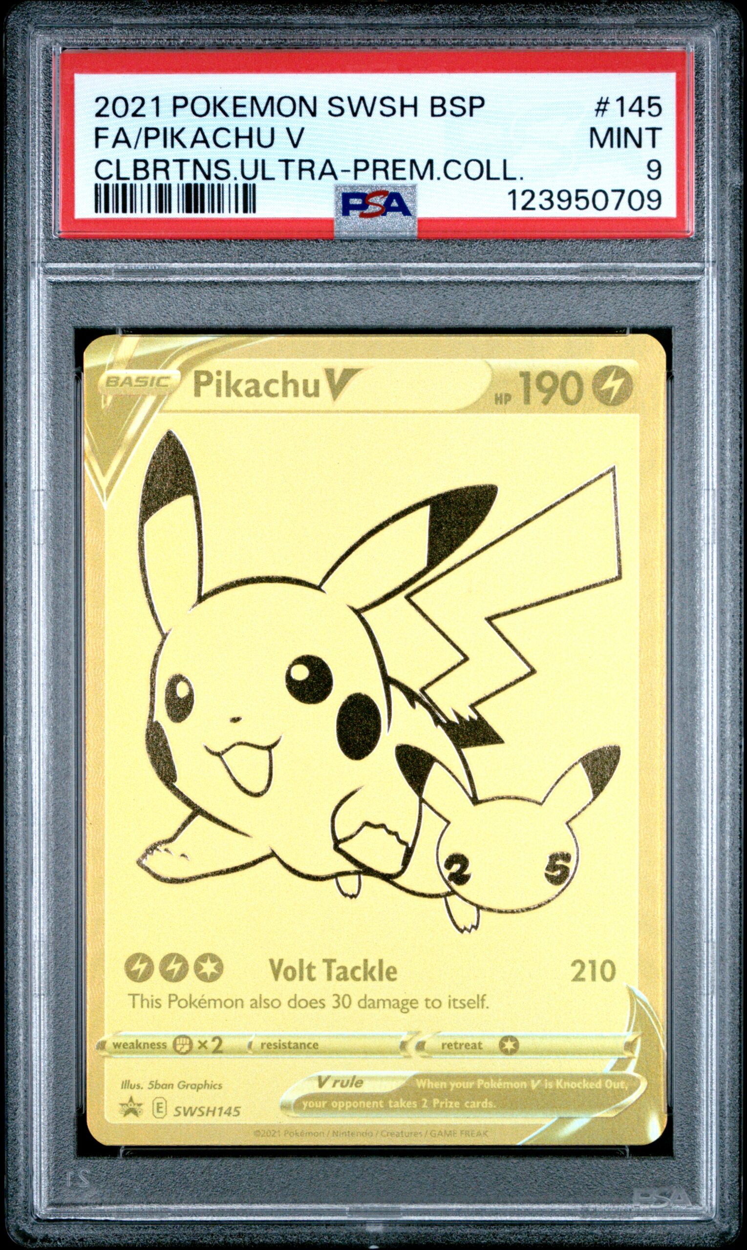 FA/PIKACHU V POKEMON SWSH BLACK STAR PROMO