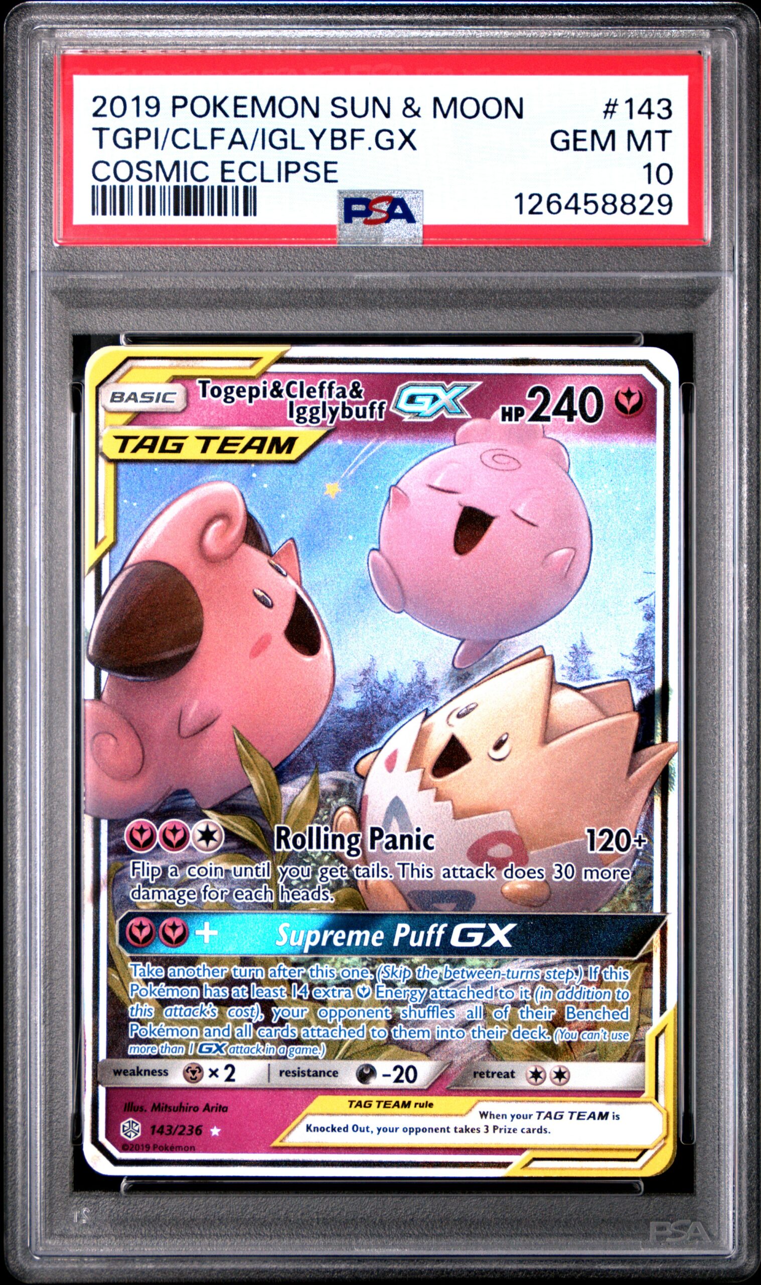 TGPI/CLFA/IGLYBF.GX POKEMON SUN & MOON COSMIC ECLIPSE