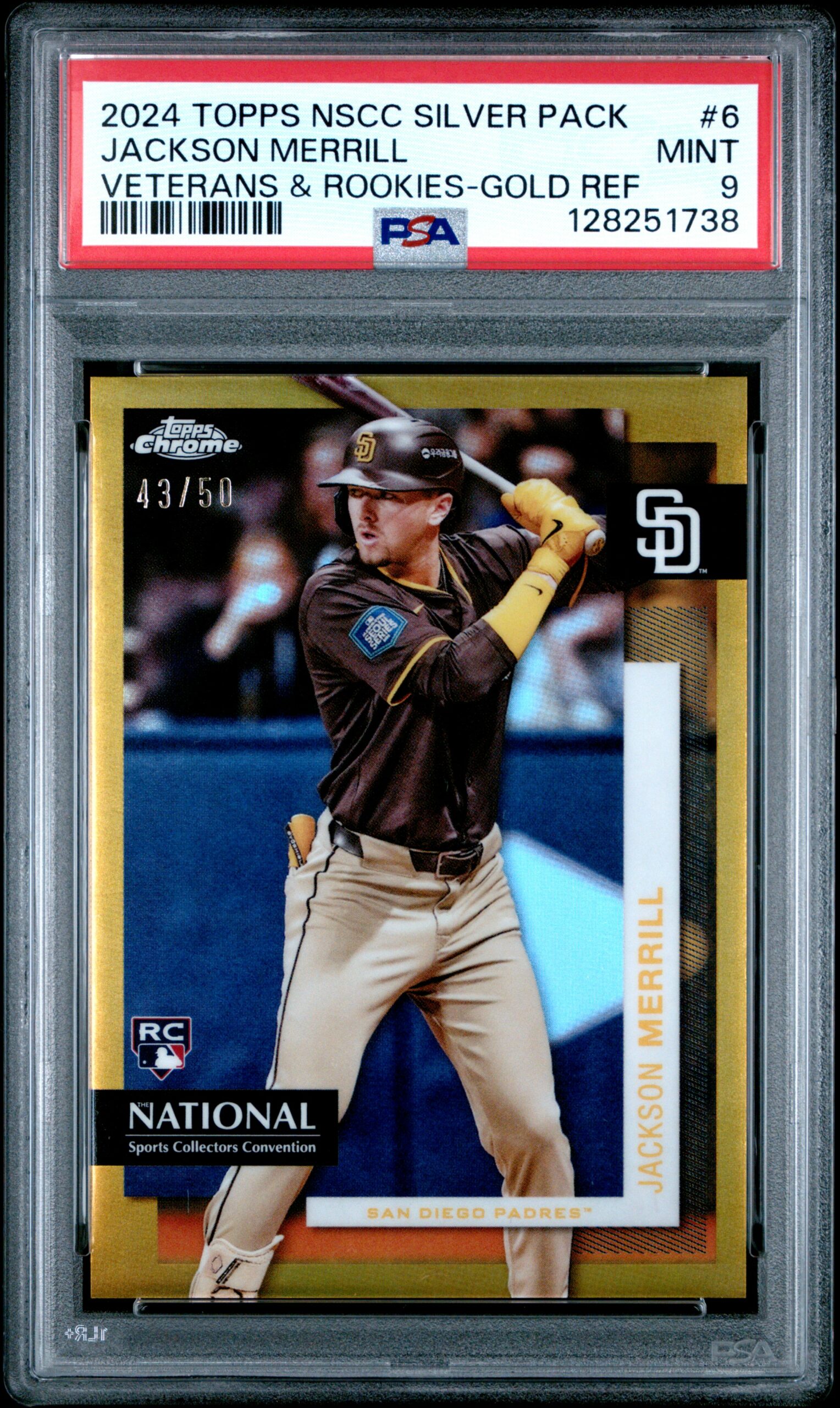 JACKSON MERRILL TOPPS NATIONAL SPORTS COLLECTORS CONVENTION SILVER PACK VETERANS AND ROOKIES