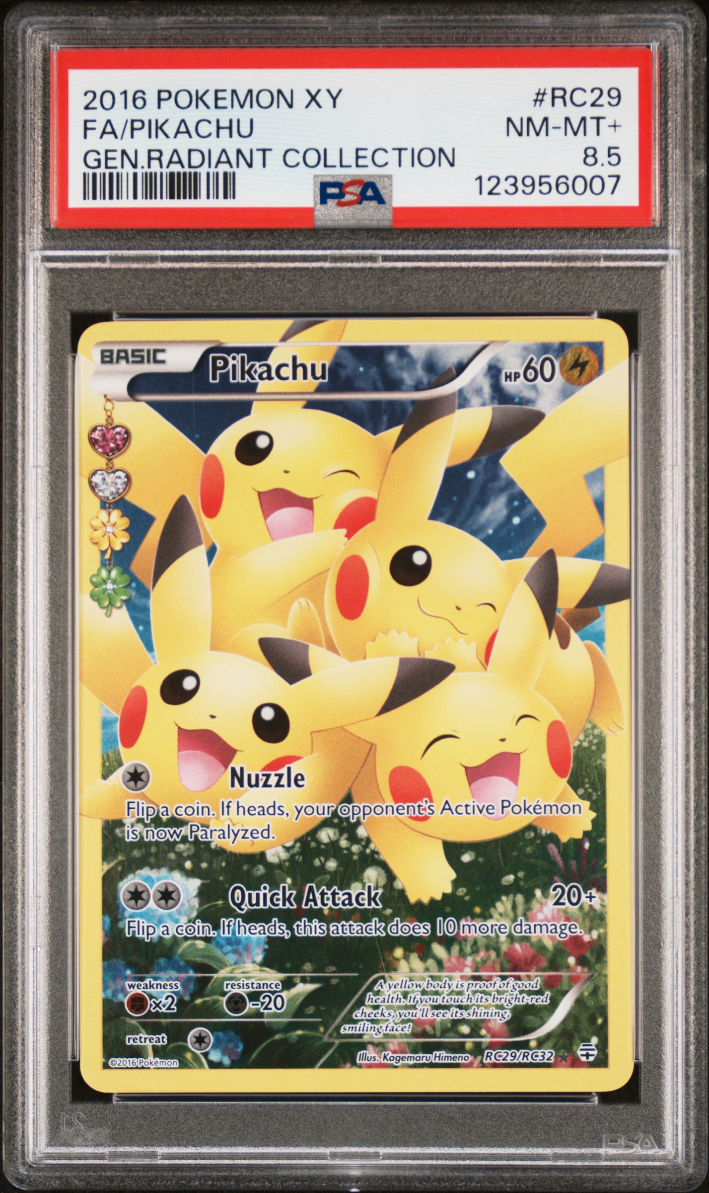 FA/PIKACHU POKEMON XY GENERATIONS RADIANT COLLECTION