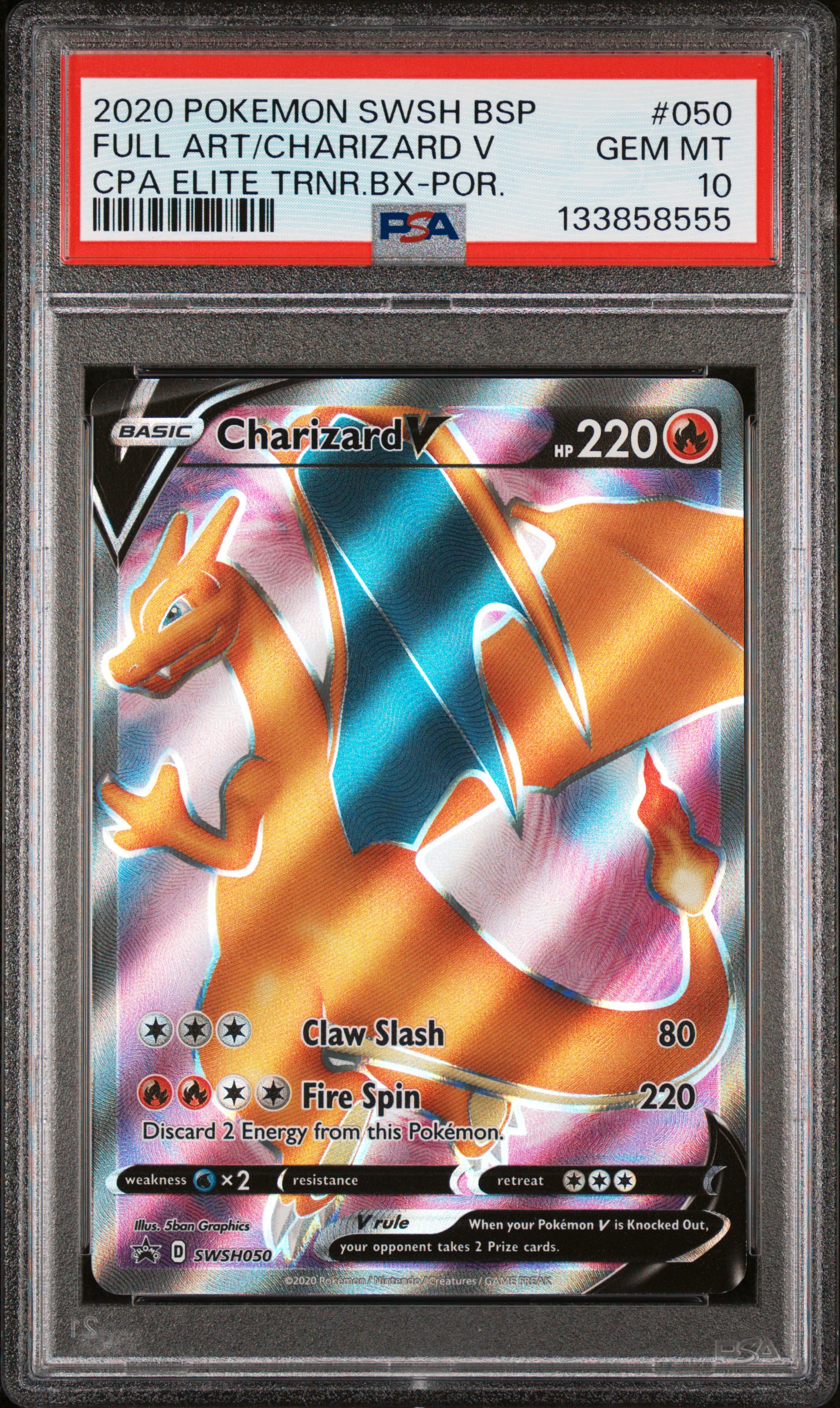 FULL ART/CHARIZARD V POKEMON SWSH BLACK STAR PROMO