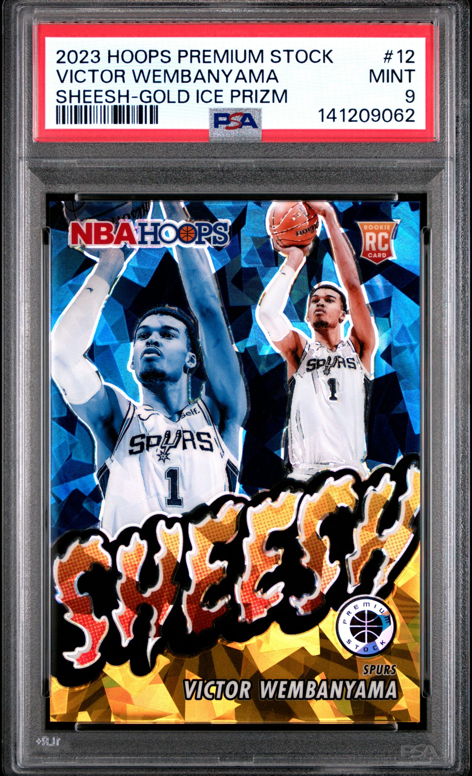 VICTOR WEMBANYAMA PANINI HOOPS PREMIUM STOCK SHEESH