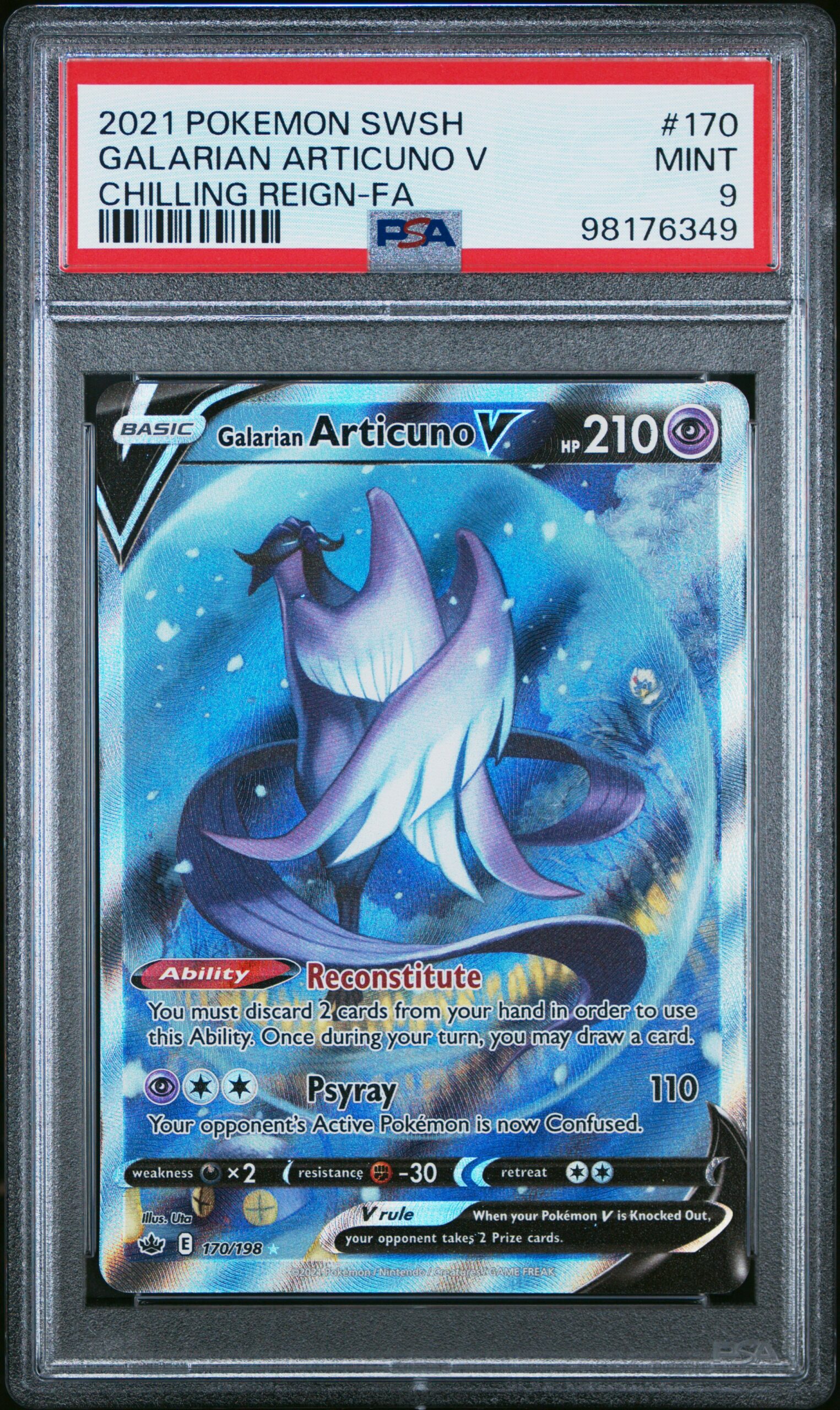 Brbodbblpu R7hqunk Cba.jpg 2021 POKEMON SWORD & SHIELD CHILLING REIGN 170 FULL ART/GALARIAN ARTICUNO V