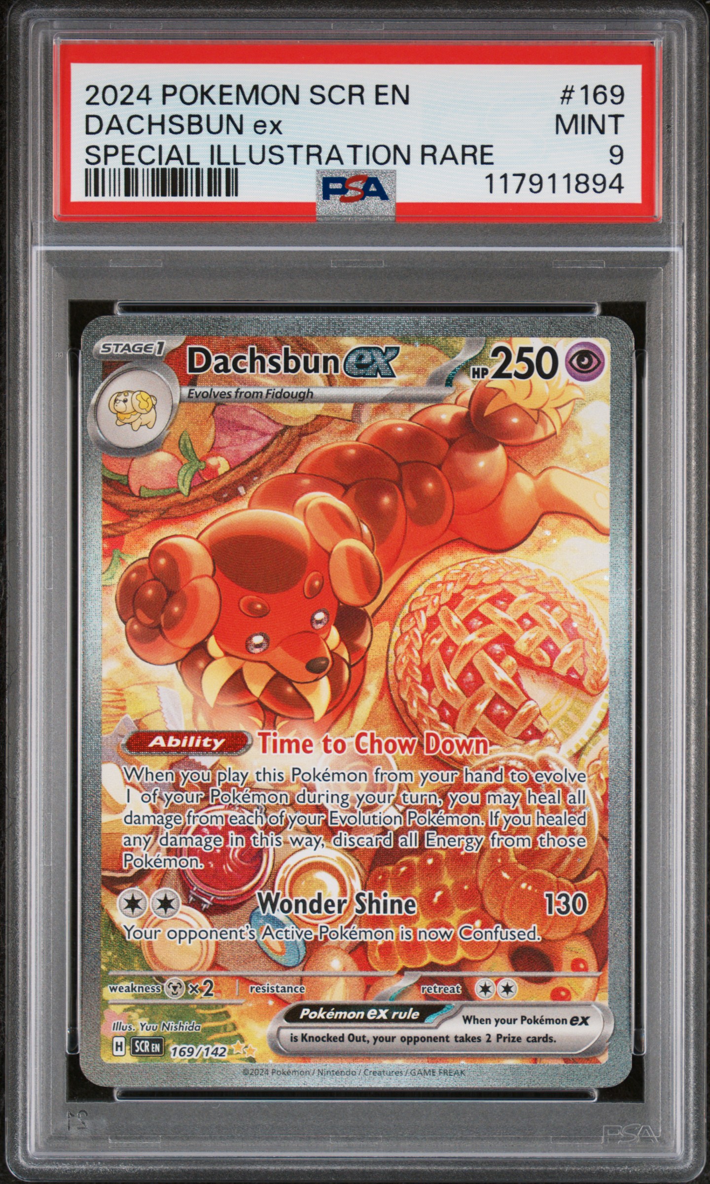 2024 POKEMON SCR EN-STELLAR CROWN 169 DACHSBUN EX SPECIAL ILLUSTRATION RARE