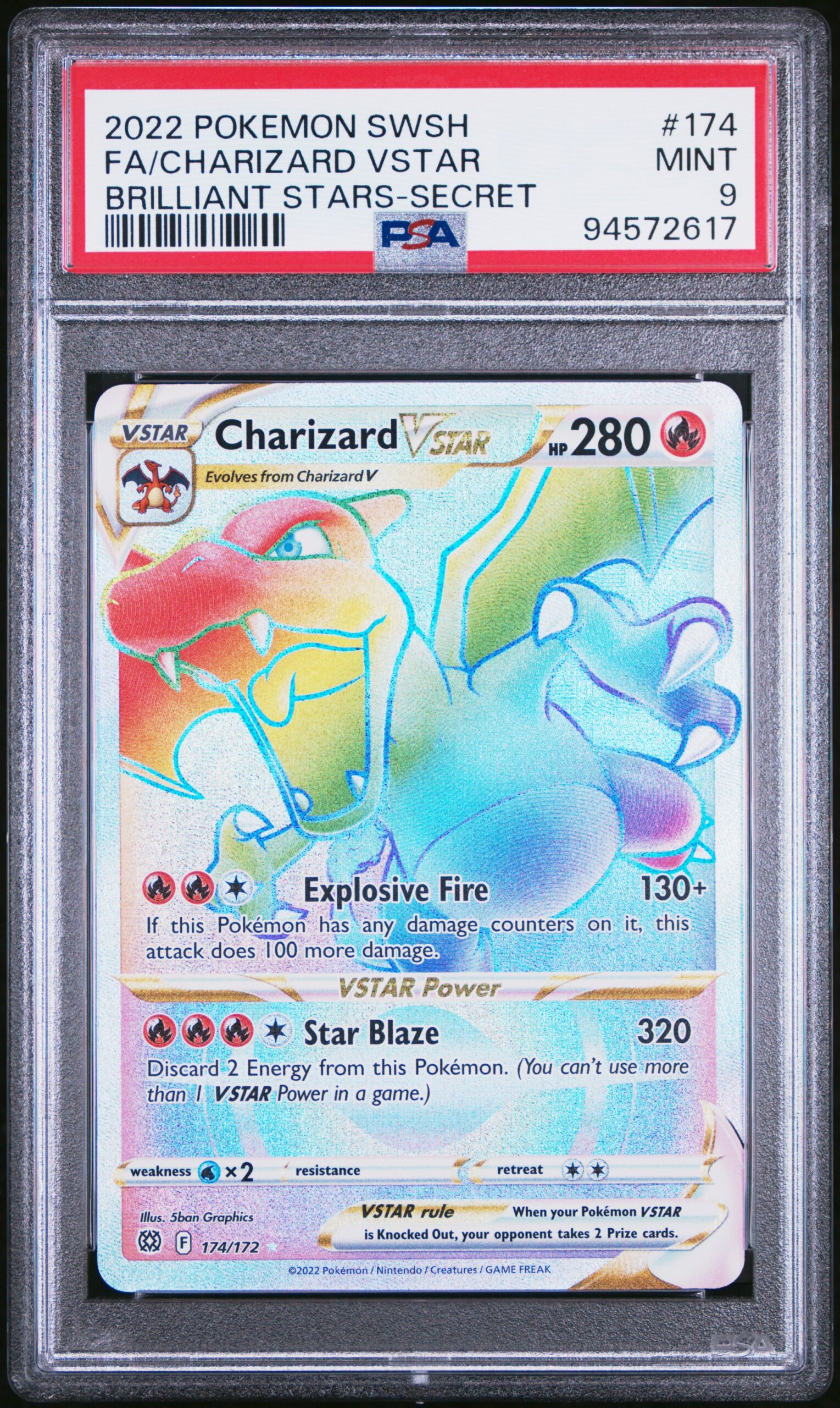 Pye51dlewuq2yajnloqvxg.jpg 2022 POKEMON SWORD & SHIELD BRILLIANT STARS 174 FULL ART/CHARIZARD VSTAR SECRET