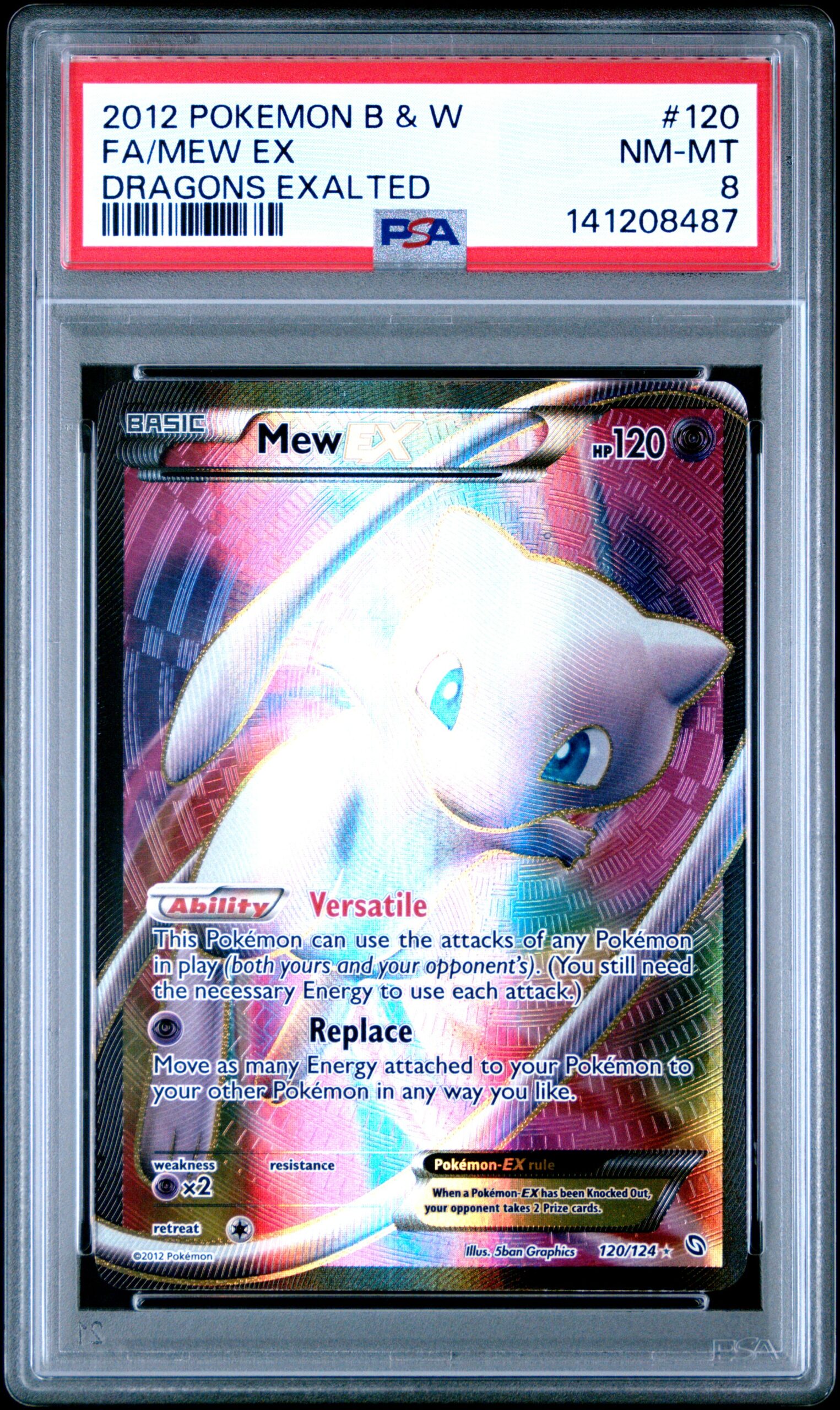 FA/MEW EX POKEMON BLACK & WHITE DRAGONS EXALTED