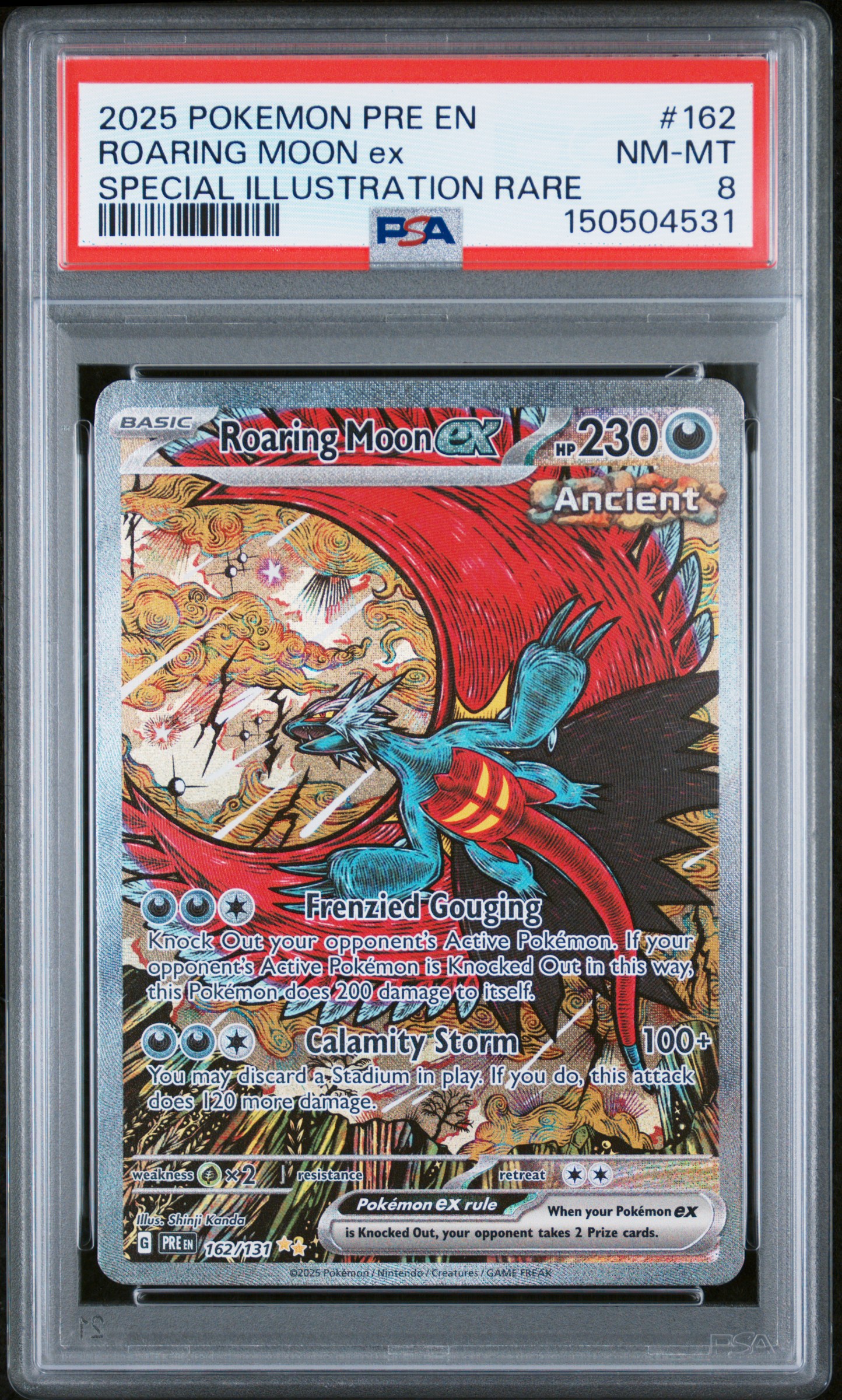 ROARING MOON ex POKEMON PRE EN-PRISMATIC EVOLUTIONS