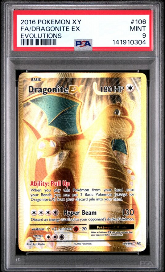 FA/DRAGONITE EX POKEMON XY EVOLUTIONS