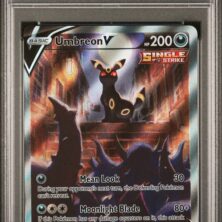 2021 POKEMON SWORD & SHIELD EVOLVING SKIES 189 FA/UMBREON V