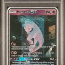 2017 POKEMON SUN & MOON SHINING LEGENDS 78 MEWTWO GX