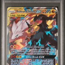 2019 POKEMON SUN & MOON COSMIC ECLIPSE 157 RESHIRAM & ZEKROM GX