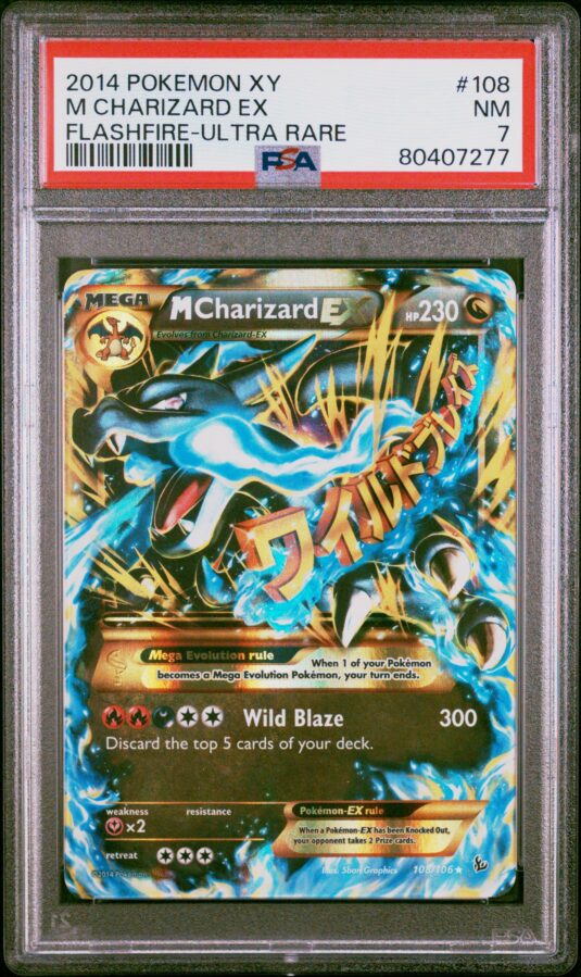 2014 POKEMON XY FLASHFIRE 108 M CHARIZARD EX ULTRA RARE