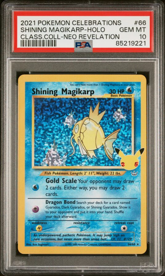 2021 POKEMON CELEBRATIONS CLASSIC COLLECTION 66 SHINING MAGIKARP-HOLO