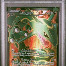 2012 POKEMON BLACK & WHITE DRAGONS EXALTED 123 FULL ART/RAYQUAZA EX