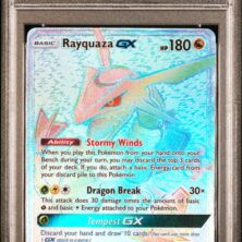 2018 POKEMON SUN & MOON CELESTIAL STORM 177 FA/RAYQUAZA GX