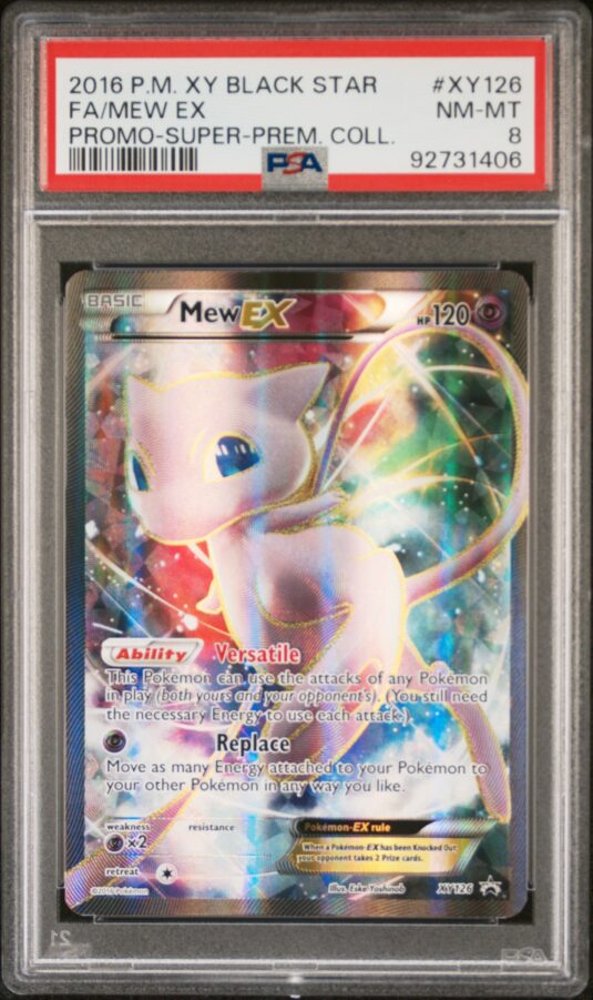 2016 POKEMON XY BLACK STAR PROMO XY126 FA/MEW EX