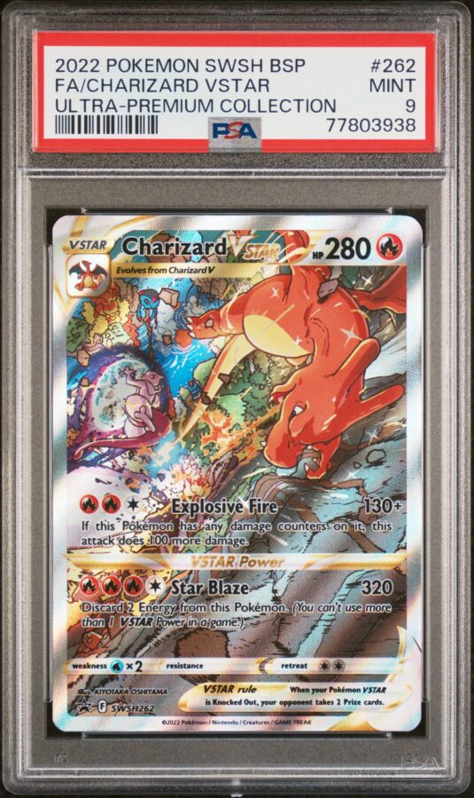 2022 POKEMON SWSH BLACK STAR PROMO 262 FULL ART/CHARIZARD VSTAR SWORD & SHIELD ULTRA-PREMIUM COLLECTION-CHARIZARD
