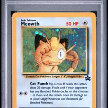 2000 Pokemon Promo Black Star Tcg Cards #10 Meowth Holo Game Boy Black Star Psa Nm Mt 8