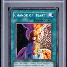 2003 Yu Gi Oh! Starter Deck: Pegasus Tcg Cards #030 Change Of Heart Psa Nm 7