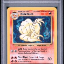 1999 Pokemon Game Tcg Cards #12 Ninetales Holo Psa Ex 5