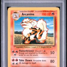 1999 Pokemon Game Tcg Cards #23 Arcanine Psa Ex 5