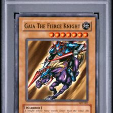 2002 Yu Gi Oh! Starter Deck: Yugi Tcg Cards #007 Gaia/fierce Knight Psa Nm 7