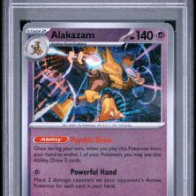 2025 Pokemon Meg En Mega Evolution Tcg Cards #056 Alakazam Reverse Holo Psa Mint 9