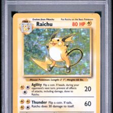 1999 Pokemon Game Tcg Cards #14 Raichu Holo Psa Ex 5
