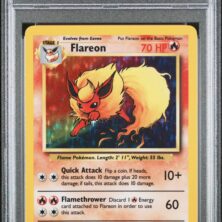 1999 Pokemon Jungle Tcg Cards #3 Flareon Holo No Symbol Psa Nm Mt 8