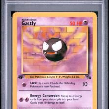 1999 Pokemon Fossil Tcg Cards #33 Gastly 1st Edition Psa Nm Mt 8