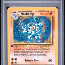 1999 Pokemon Game Tcg Cards #8 Machamp Holo 1st Edition Psa Vg Ex 4